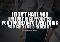 Disappointed