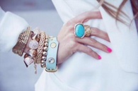 Gold Jewelry Turquoise Ring