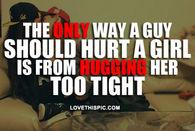 Hugging Her