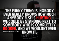 Hurting