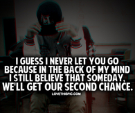 I Guess I Never Let You Go
