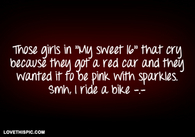 I Ride A Bike