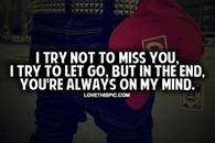 I Try Not To Miss You