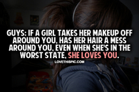 If A Girl Takes Her Makeup Off