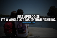Just Apologize