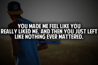 Like It Never Mattered