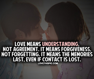 Love Means Understanding