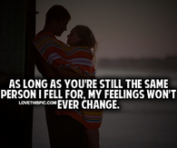 My Feelings Won't Ever Change