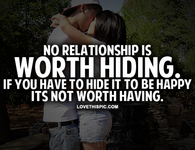 No Relationship Is Worth Hiding