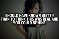Should Have Known Better