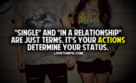 Single And In A Relationship