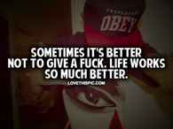 Sometimes Its Better Not To Give A