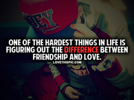 The Difference Between Friendship And Love