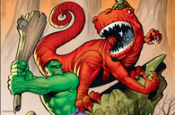 The Hulk And Devil Dinosaur