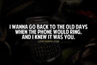 The Old Days