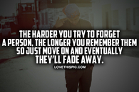 Try To Forget A Person