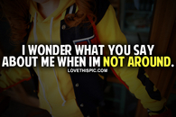When Im Not Around