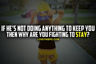 Why Are You Fighting To Stay
