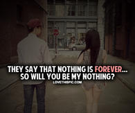 Will You Be My Nothing
