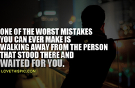 Worst Mistake