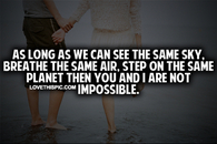 You And I Are Not Impossible