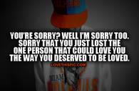 Your Sorry_