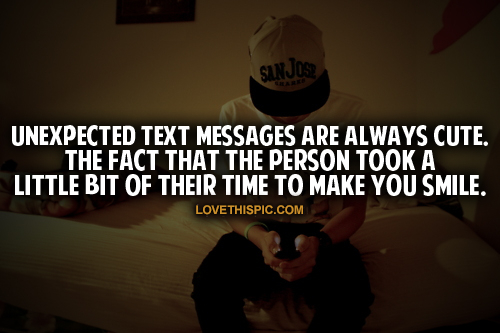 Unexpected Text Messages